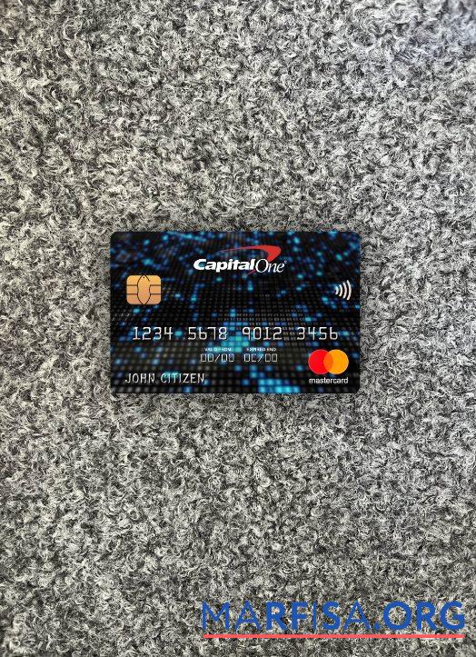 Printable USA Capital One bank mastercard photolook front example